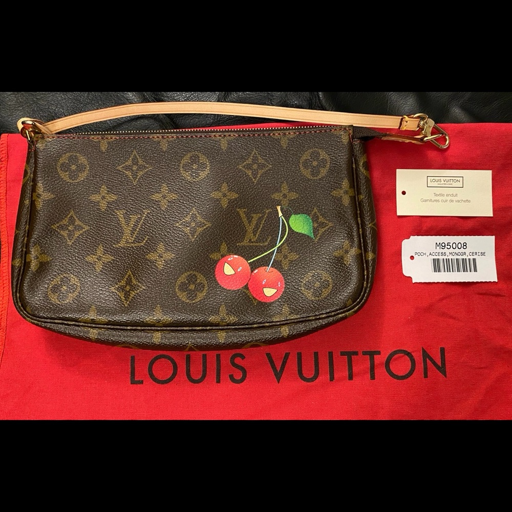 Louis Vuitton Murakami Cherry pochette accessory bag